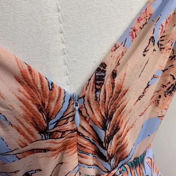 Sam Edelman NWT blue tropical print maxi dress - Picture 10 of 14